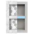 thumbnail image 1 of Drevy Shower Niche, Insert Storage Shelf, 12x20 Inch, Installation Size: 13”x21”, Grey, XPS Foam, Leak-Proof, Waterproof, Recessed Preformed Caddy, Tile Prefab Shelves for Bathroom, Prefabricated, 1 of 7