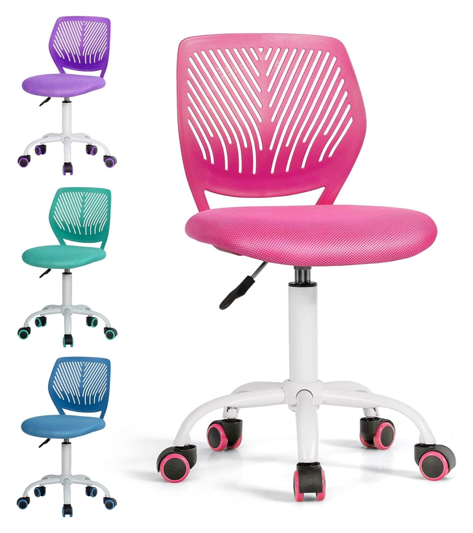 Drevy Small Desk Chair for Kids Teens Office Computer Chair Armless