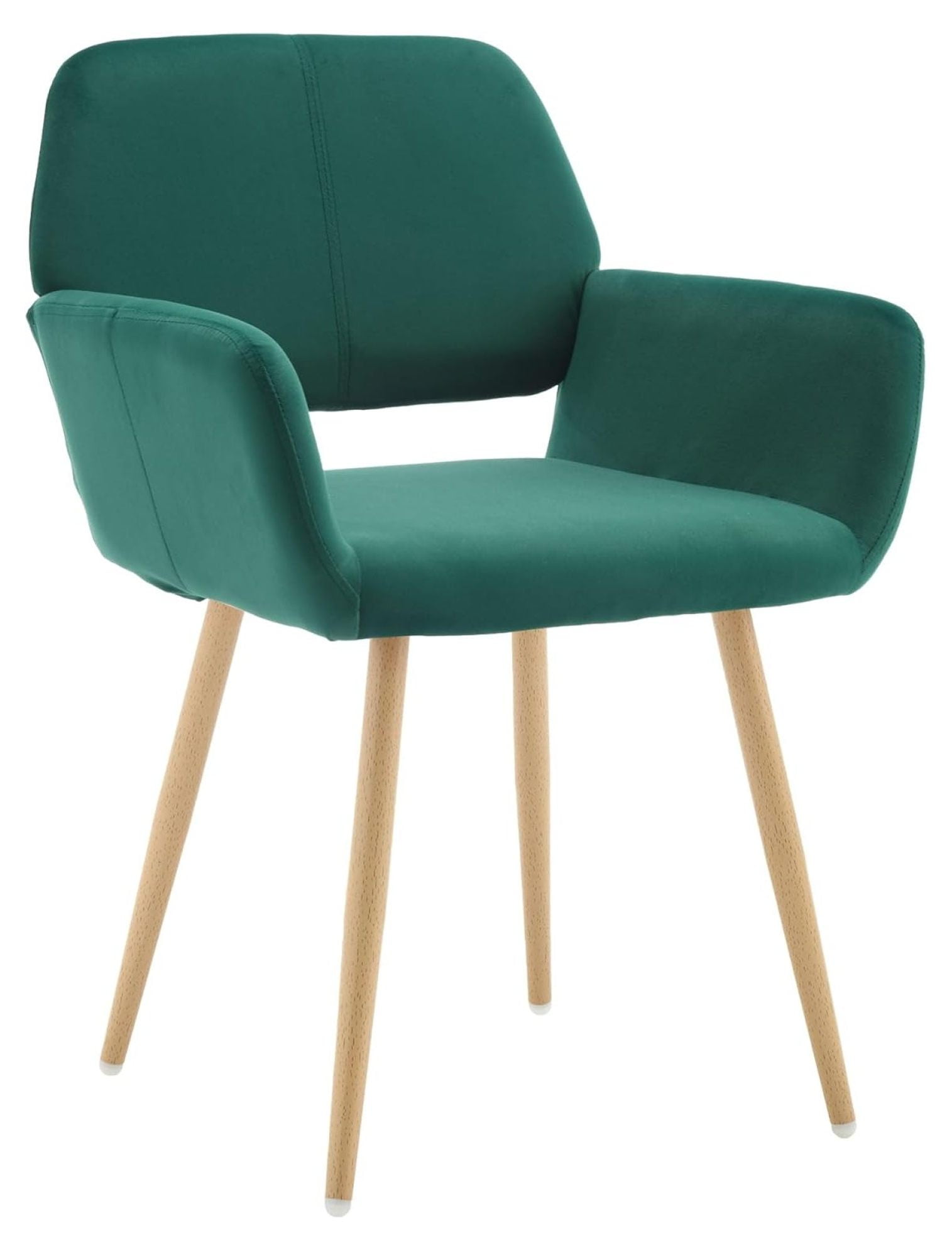 Drevy Small Modern Dining Room Arm Chairs 1 Piece, Century Upholstered