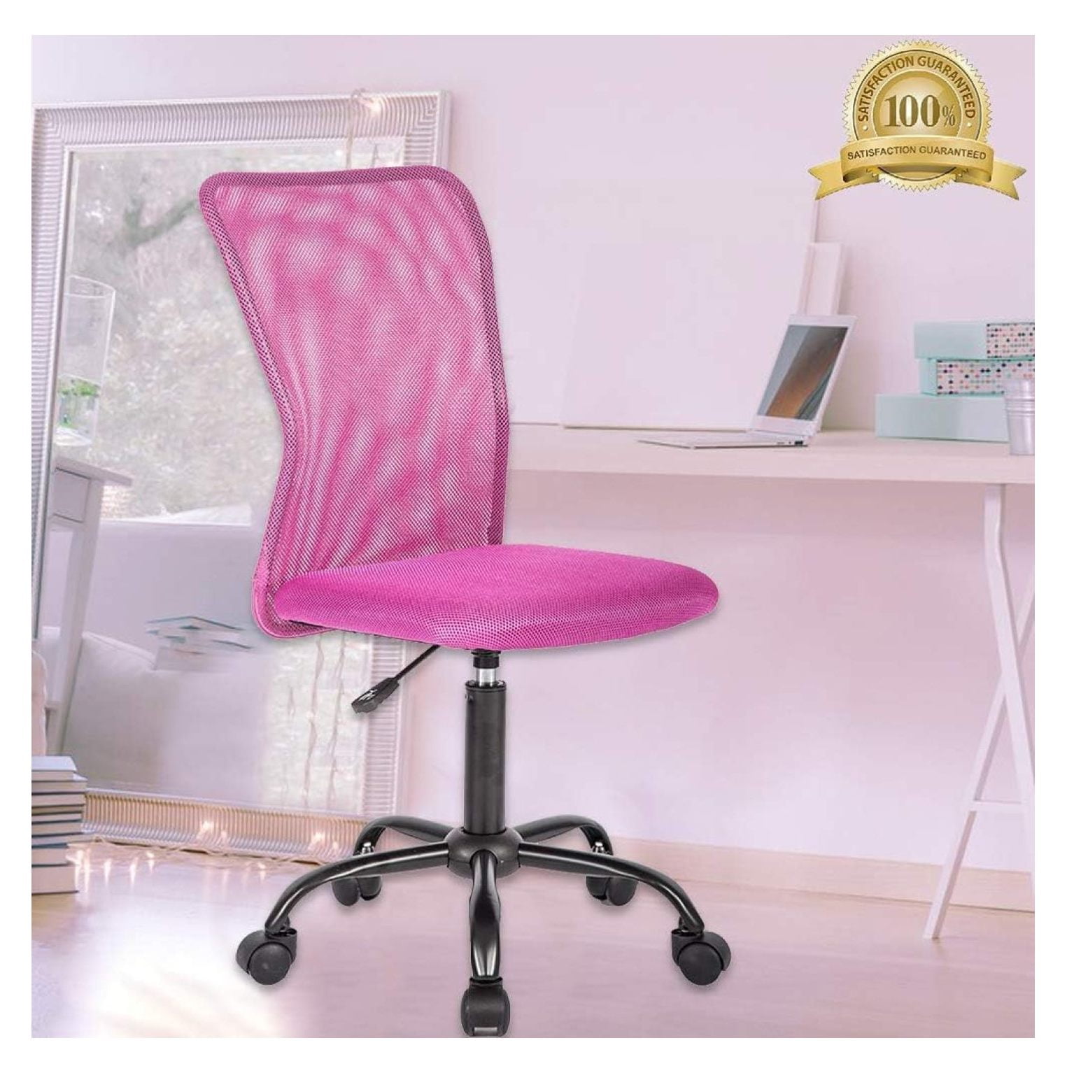 Drevy Small Office Chair for Girls Short Women Comfortable Desk Chair