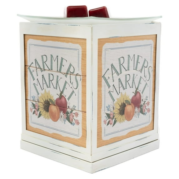 Drevy Spring Collection - Scented - Floral and Sunny Wax Cube Melter & Burner - Electric Winter Fragrance Home Air Freshener Gift (Farmers Market)