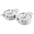 thumbnail image 1 of Drevy Stainless Steel Cocottes, 2-Piece, Silver, 1 of 5