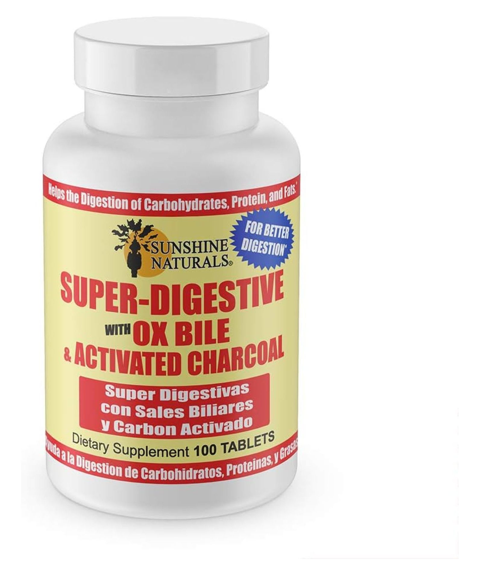 Drevy Super Digestive Dietary Supplement. With Ox Bile and Activated