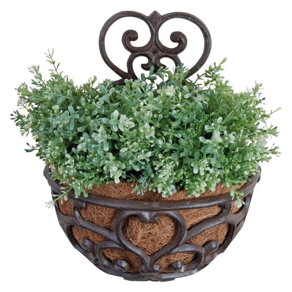 Drevy USA BPH51 Half Round Cast Iron Wall Planter