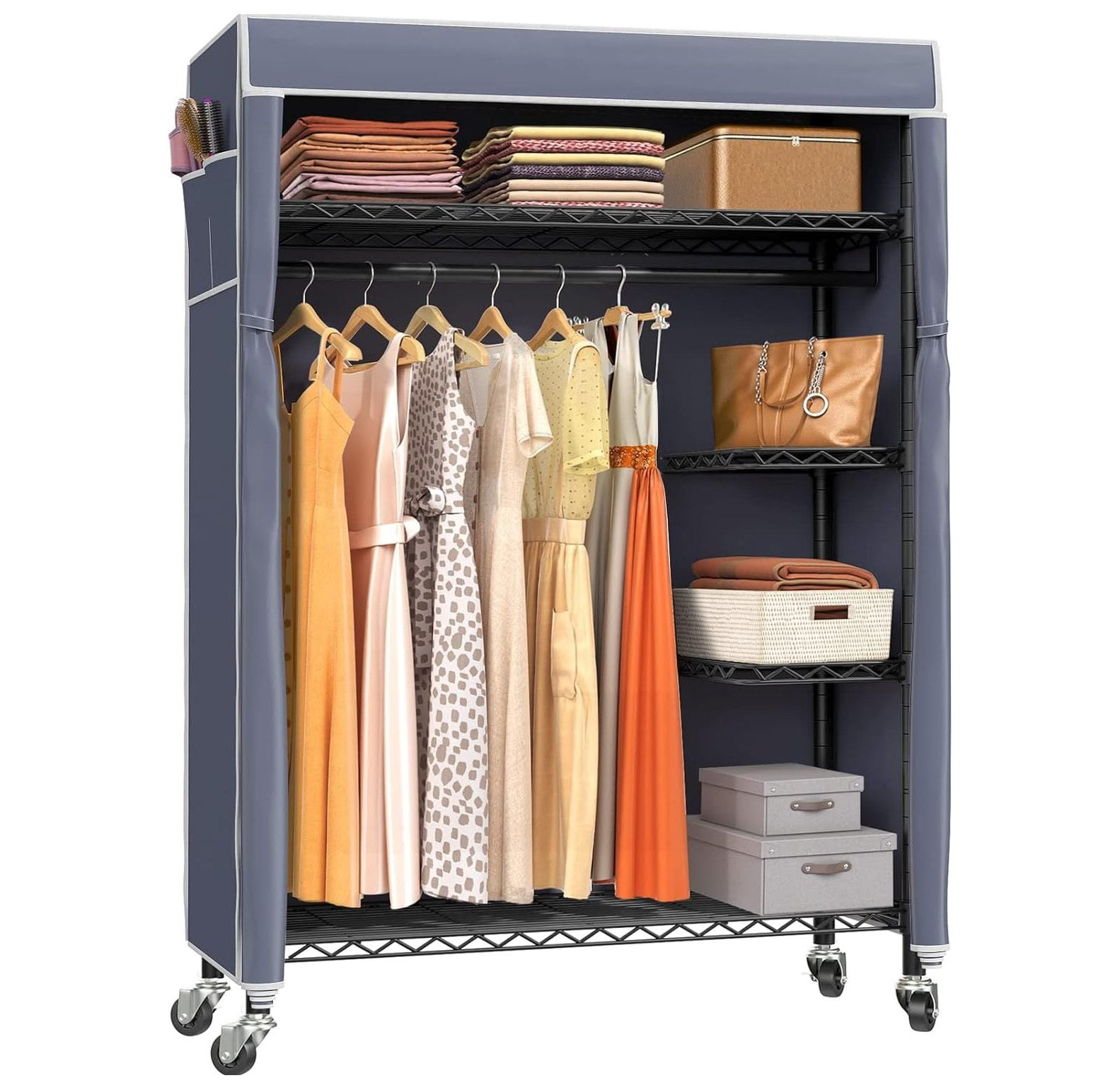 Portable Closet On Wheelsnull