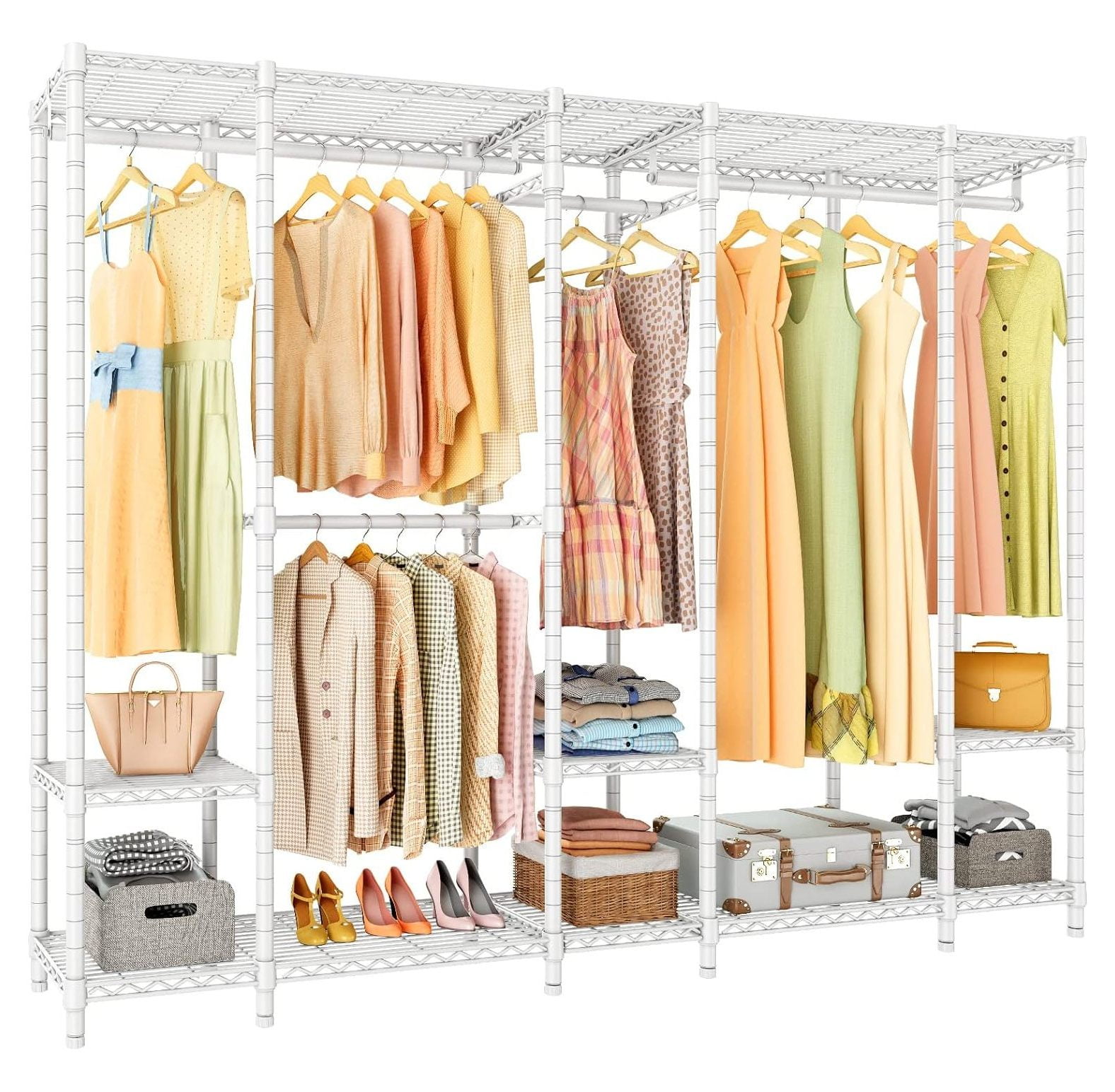 Drevy V50i Extra Large Portable Closet Rack Bedroom Armoire