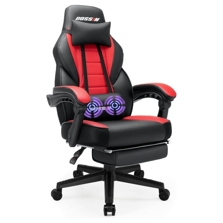 Drevy Video Game Chairs with footrest Gamer Chair for Adults Big and Tall Gaming Chair 400lb Capacity Gaming Chairs for Teens Racing Style Gaming Computer Chair with Headrest and Lumbar Support Walmar...