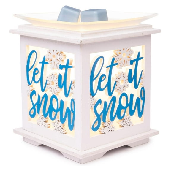 Drevy Winter Holiday Collection - Scented - Jolly Christmas Season Wax Cube Melter & Burner - Electric Fragrance Home Air Freshener Gift (Let It Snow)