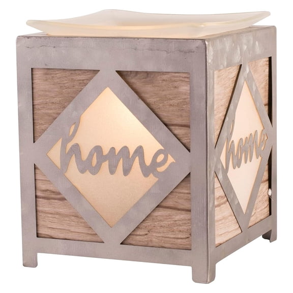 Drevy Wooded Home , Scented Wax Cube Melter, Vintage Electric Fragrance Burner, Wickless Candle Air Freshener, Full Size Home Dcor, House Decoration Gift