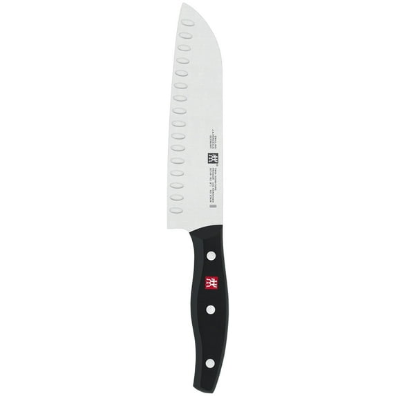 Drevy J.A. Henckels Signature Chinese Chef Knife, Santoku Knife 7 Inch,Stainless Steel, Black