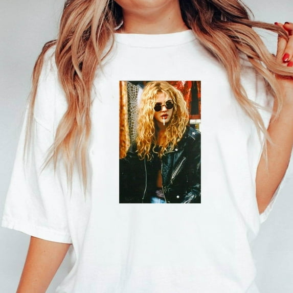 Drew Barrymore 90s Movie Actress & Style Icon Vintage Fan Gift Unisex T-Shirt, up to 5XL