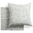 thumbnail image 1 of Drew Barrymore Flower Vintage Soft Gray Watercolor Geo Stripe Euro Sham Pair 26x26, 1 of 5