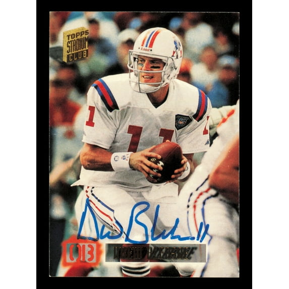 Drew Bledsoe Autographed 1995 Stadium Club Card #560 New England Patriots SKU #240779