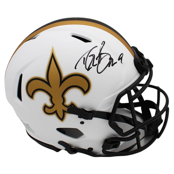 Drew Brees Autographed/Signed New Orleans Saints Speed Pro Lunar Football Helmet