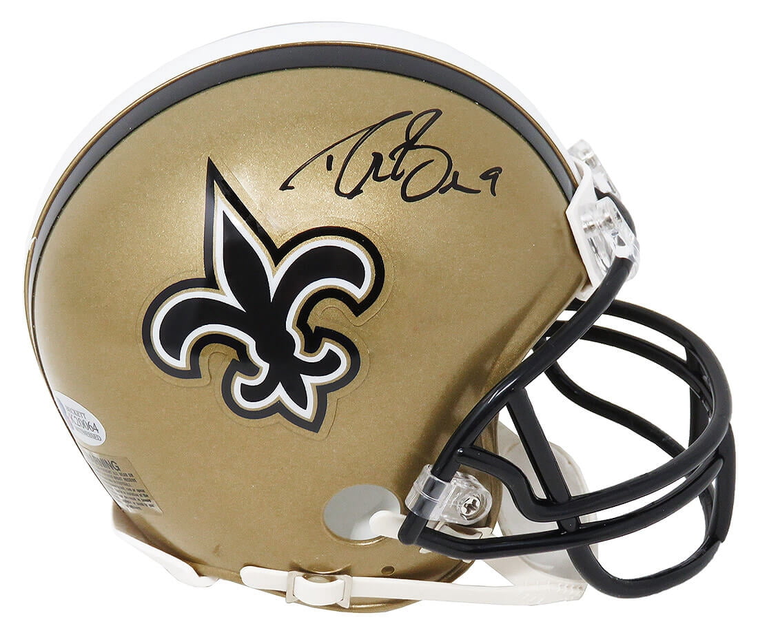 Drew Brees Signed Saints Riddell Mini Helmet