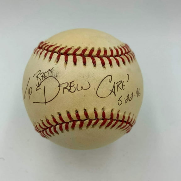 Drew Carey Signed American League Baseball JSA COA Celebrity
