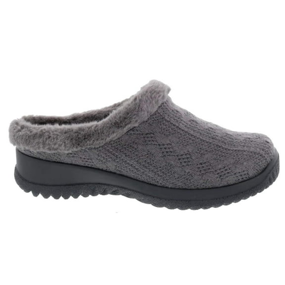 Drew Comfy Women Clog Shoe In Grey Sweater Fabric