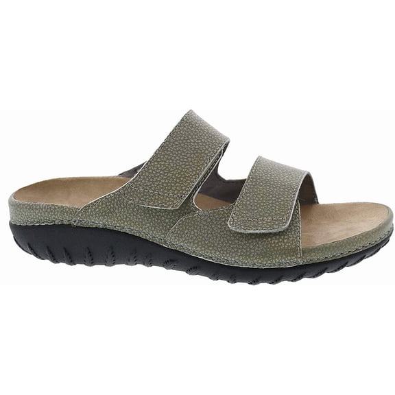 Drew Shoes Cruize 19179 Womens Casual Sandal Leather Velcro 5.5 X-Wide Green/Leather