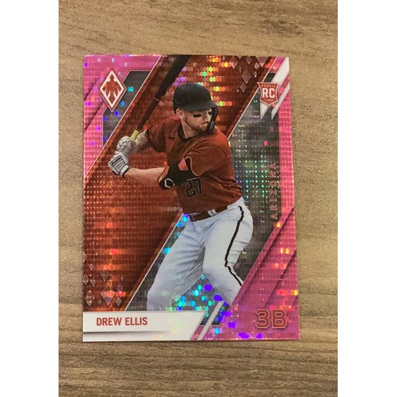 Drew Ellis MLB Arizona Diamondbacks 2022 Panini Chronicles - Phoenix Pink Pulsar 15 RC trading card