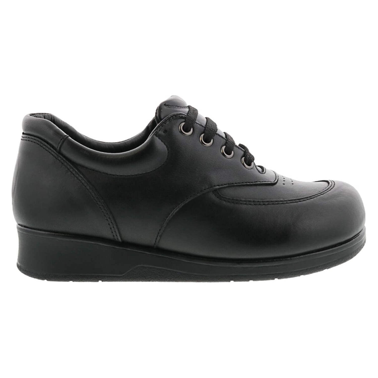 Drew Fiesta Women Lace-Up Orthotics Shoe In Black Calf 