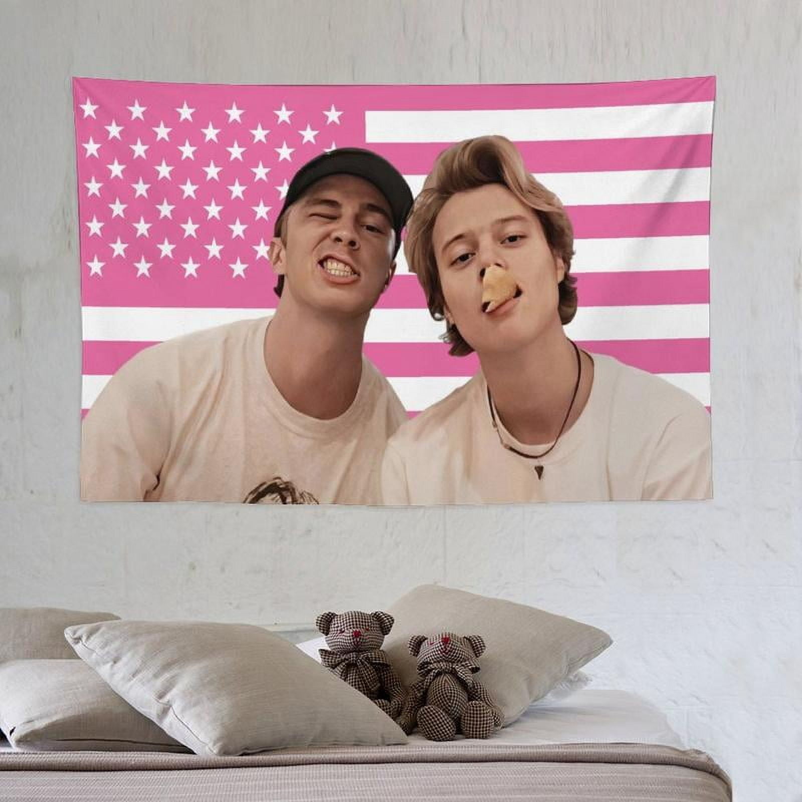 Jj Rafe Wall Drew JJ Pink Rafe America Funny Starkey Cameron Maybank Flag for ...