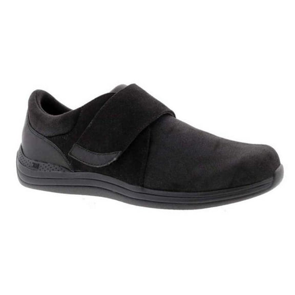 Drew Moonwalk Women Casual Shoe In Black Stretch Leather
