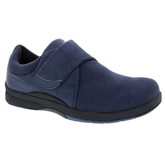 Drew Moonwalk Women Casual Shoe In Navy Stretch Leather