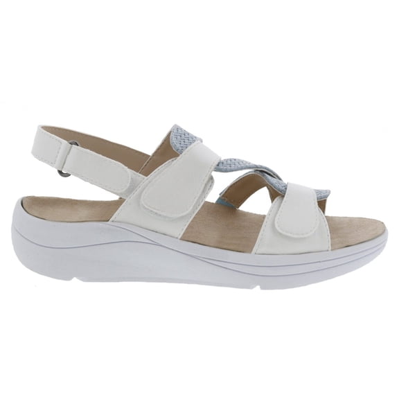 Drew Serenity Women Sandal In White/blue Combo