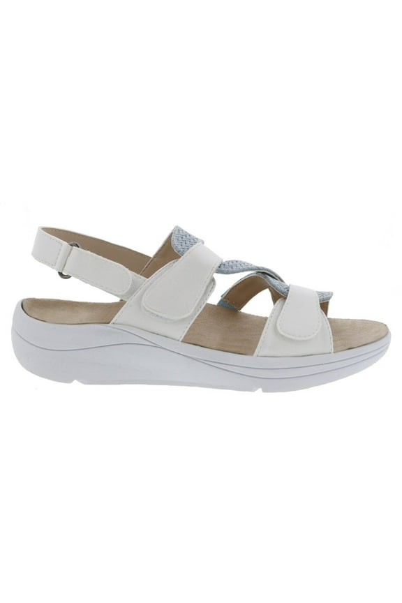 Serenity Women Sandal In White/blue Combo
