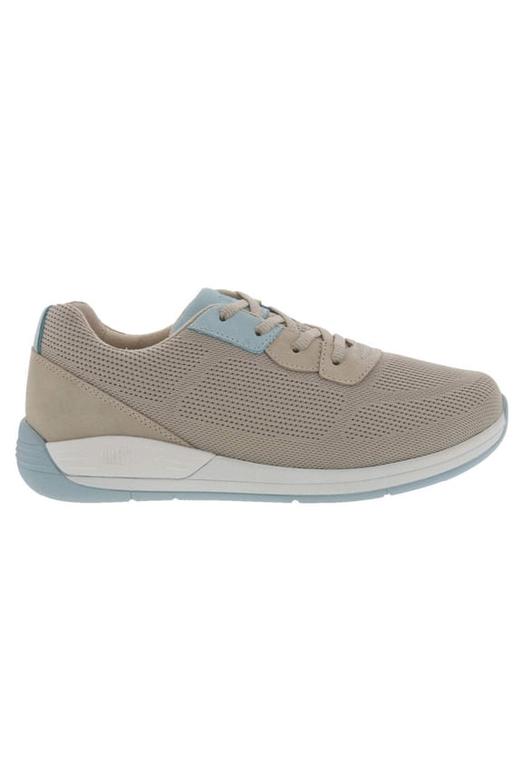 Drew Terrain Women Lace-up Walking Shoe In Taupe/teal Mesh Combo
