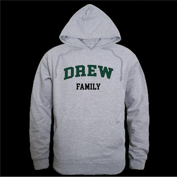 Drew University Rangers Family Hoodie, Heather Grey - Medium