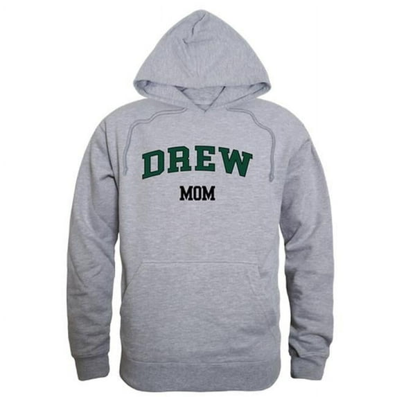 Drew University Rangers Mom Hoodie, Heather Grey - Small