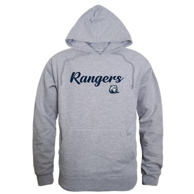 Drew University Rangers Script Hoodie Heather Grey Small