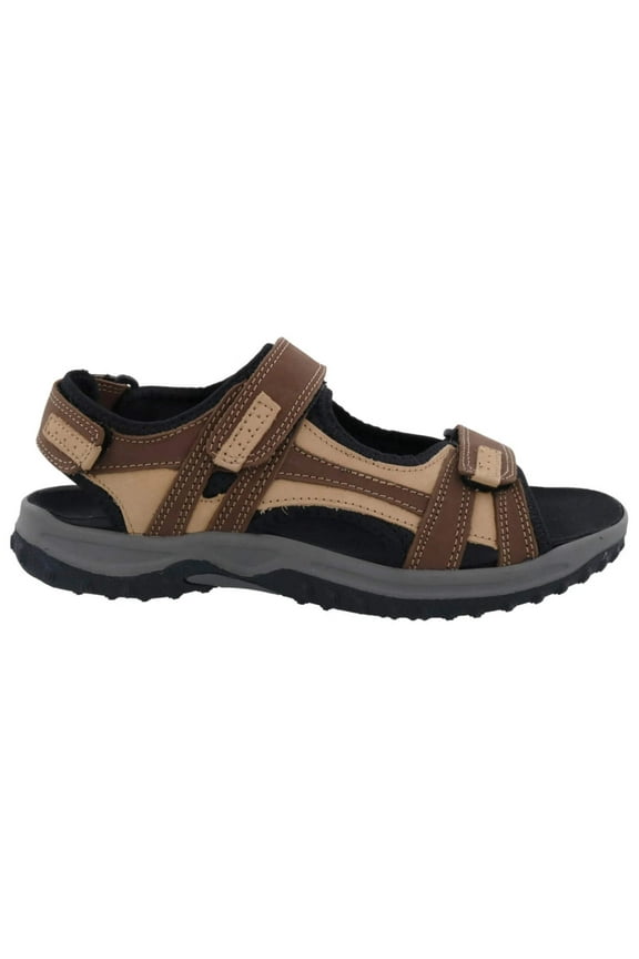 Warren Men Sandal In Brown/tan Combo