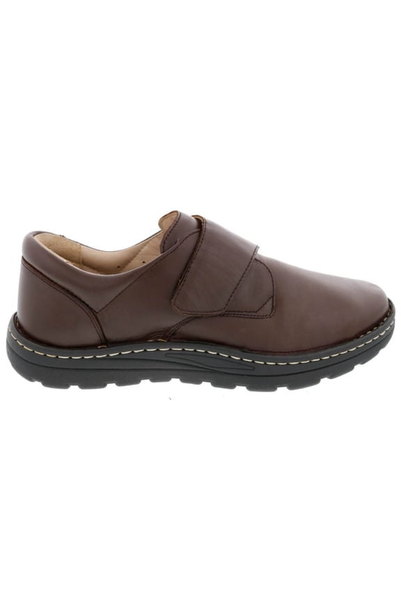 Drew Watson Mens Casual Shoe In Brown Stretch Leather