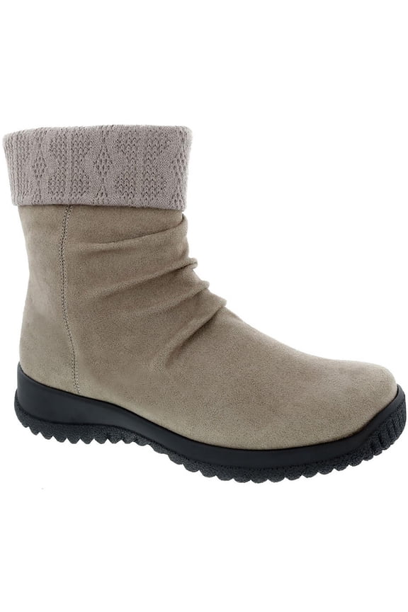 Womens Kalm Faux Suede Ankle Booties