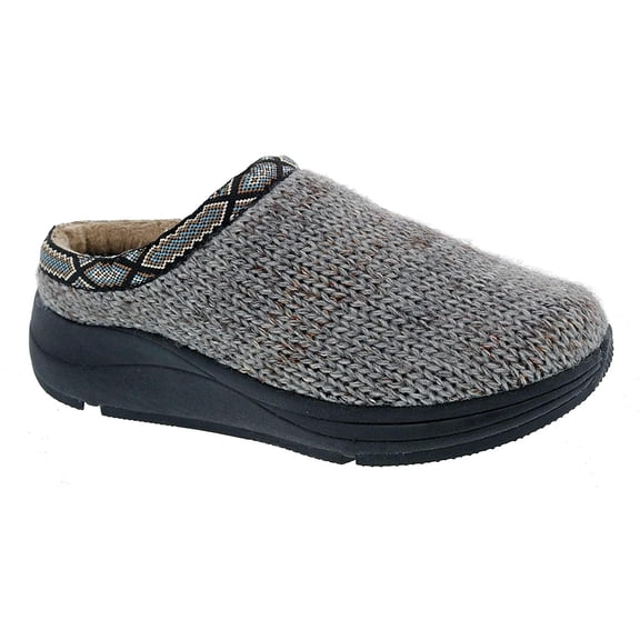 Drew Womens Unwind Slip-OnCasual Shoe 9 Grey Woven