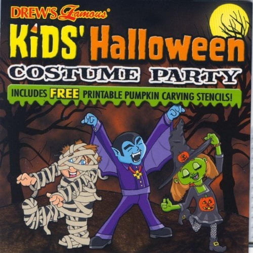 Drew's Famous Kids Halloween Costume Party + Printable Pumpkin Carving Stencils