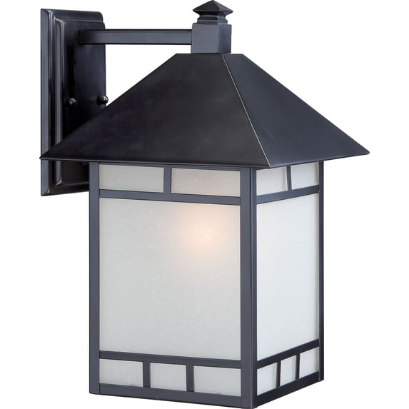 Drexel 1 LT 10" Outdoor Wall Fixture w/ Frosted Seed Glass