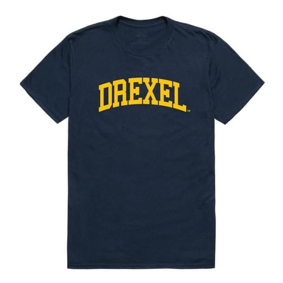 Drexel University Men College T-Shirt, Navy - Extra Large