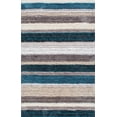 thumbnail image 1 of Drey Striped Shag Area Rug, 1 of 7