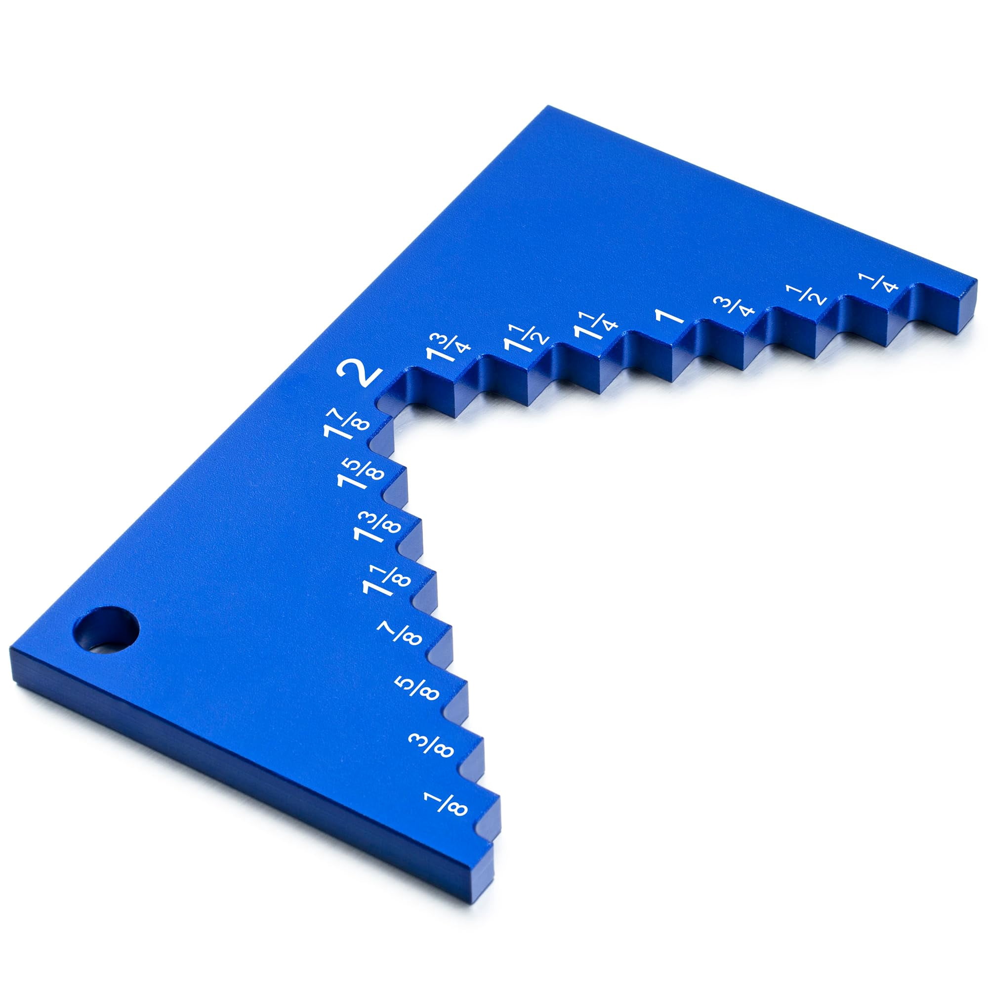Dreyoo Table Saw Height Gauge - Aluminum Blade Height Gauge For Router & Table Saw, Measures 1/8" To 2" Increments (Blue) - View #7