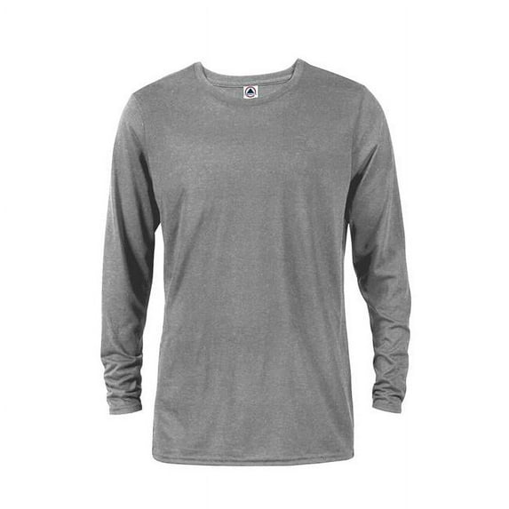 Dri 30 by 1s Adult Performance Long Sleeve T-Shirt, Athletic Heather - Large