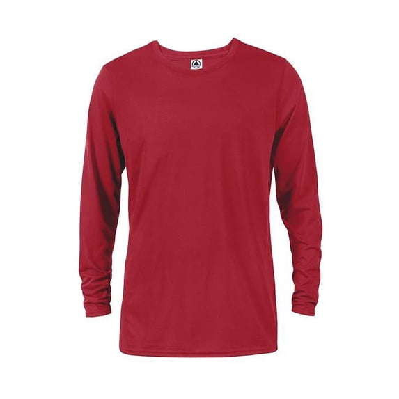 Dri 30 by 1s Adult Performance Long Sleeve T-Shirt, Cardinal - Medium