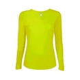 thumbnail image 1 of Dri 30 by 1s Ladies Performance Long Sleeve T-Shirt, Safety Green - 2X, 1 of 1