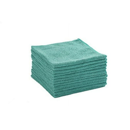 Dri Any Room High Performance Polyester & Polyamide Household Cleaning Cloths, Green, 12 Pieces