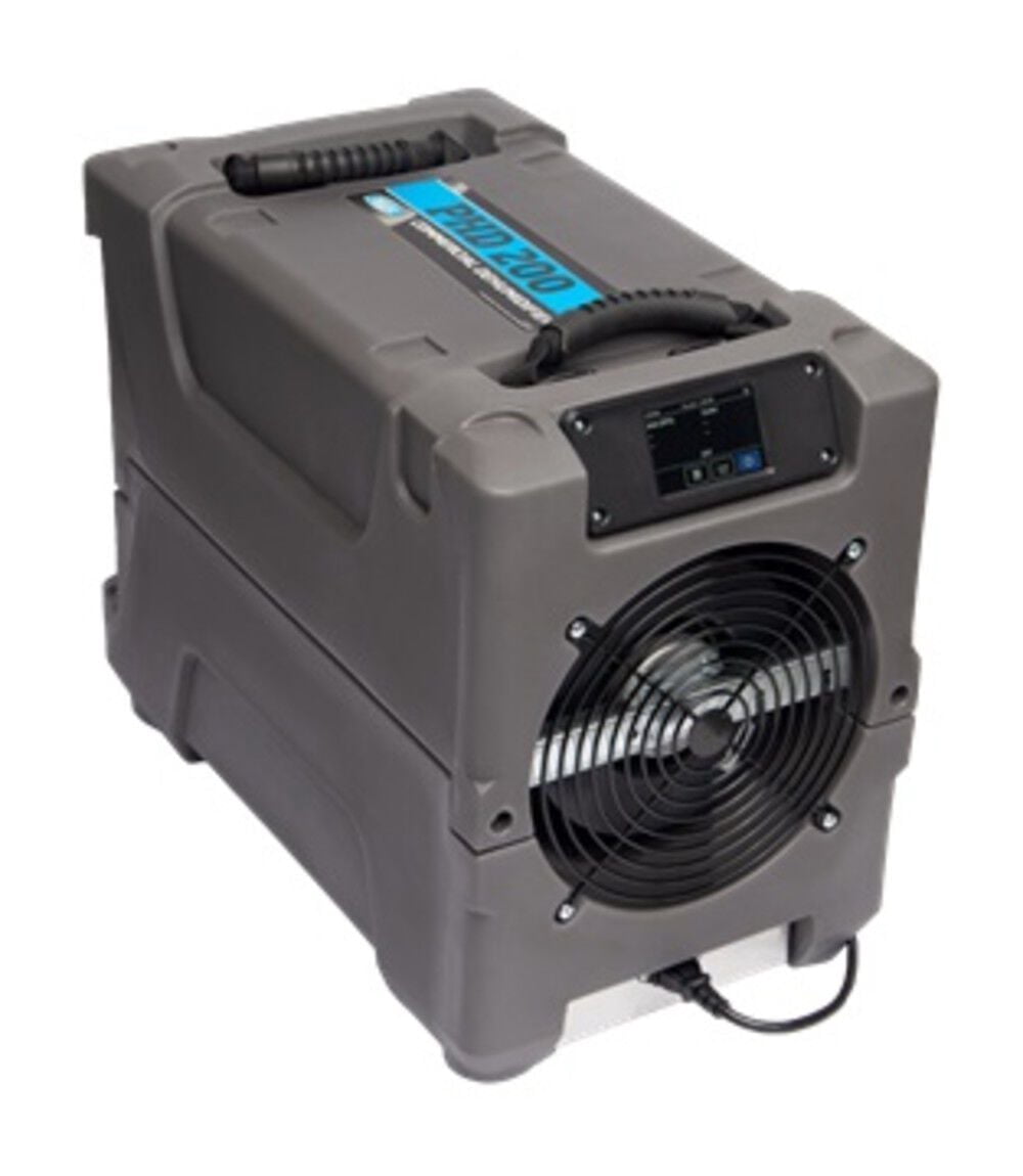 Dri-Eaz F515 PHD 200 Compact Dehumidifier, 12.5"W, Gray, 74 Pints