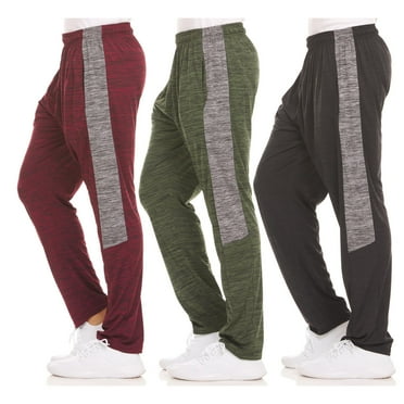 Dri-Fit Pant 3 Pack-Moisture Wicking, High Performance, Comfy Spandex-Poly Blend (Up To Size 3XL)
