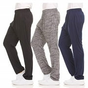 Dri-Fit Pant 3 Pack-Moisture Wicking, High Performance, Comfy Spandex-Poly Blend (Up To Size 3XL)