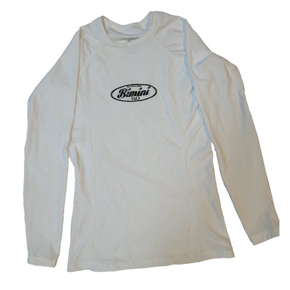 Dri-Fit Rash Guard Long Sleeve White Shirt, Medium